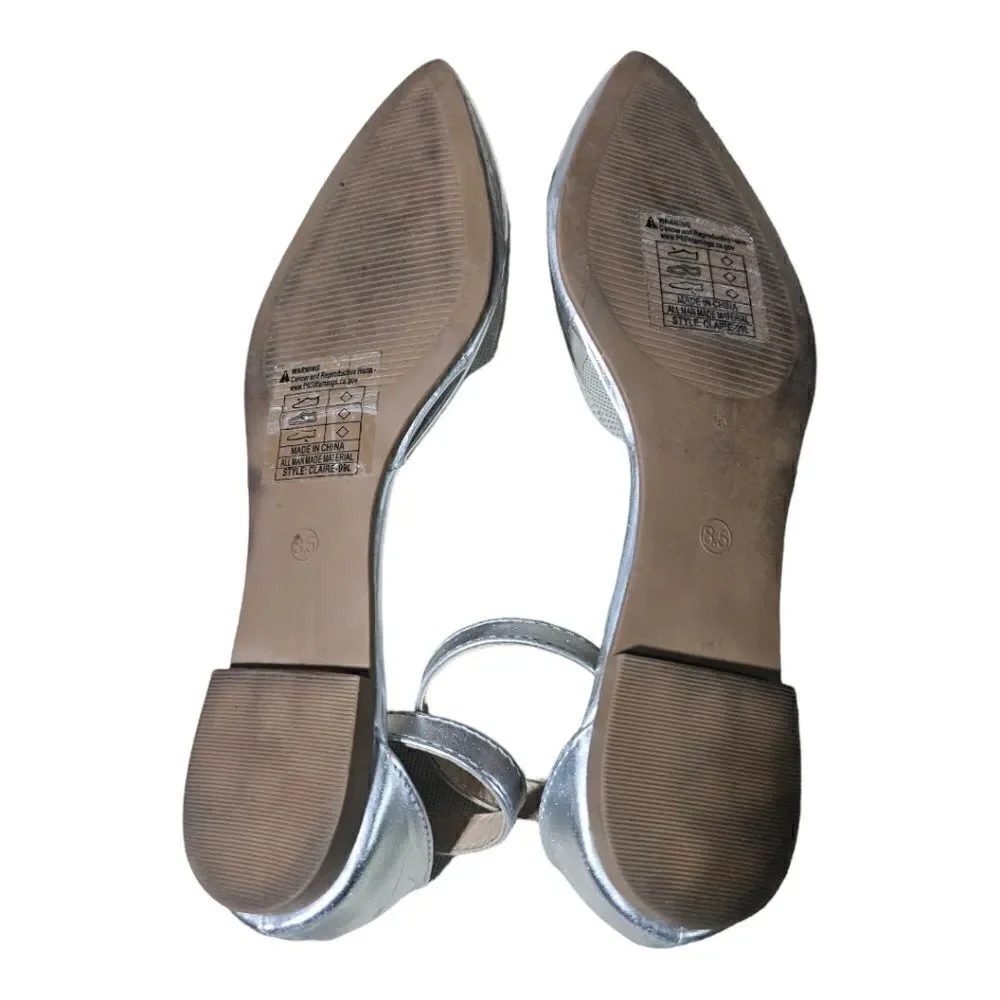 RAMPAGE Clear Jeweled Bling Flats‎ - Size 7 1/2 - Picture 5 of 8